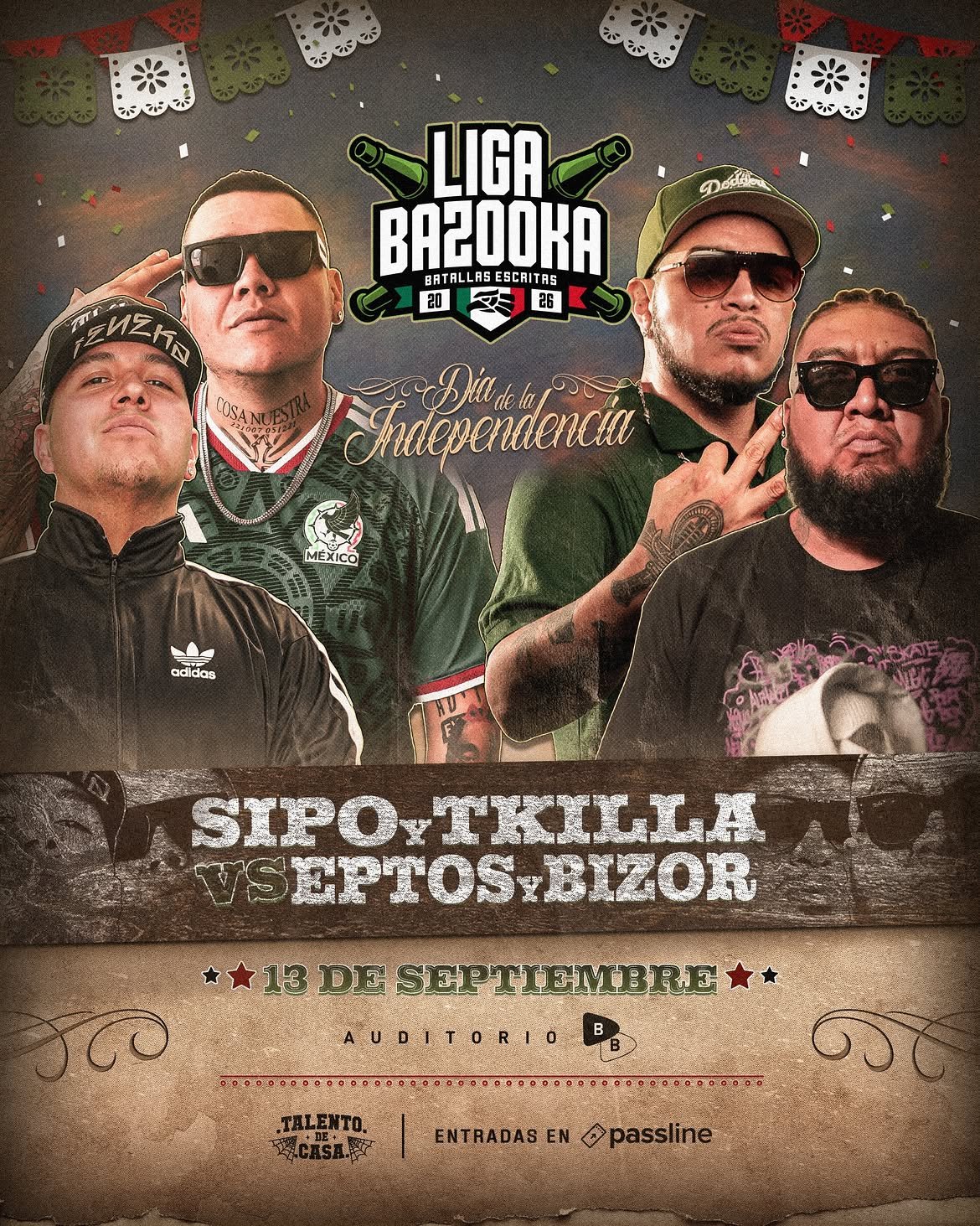 Eptos Uno y Bizor vs Sipo y Tkilla · Liga Bazooka 2026